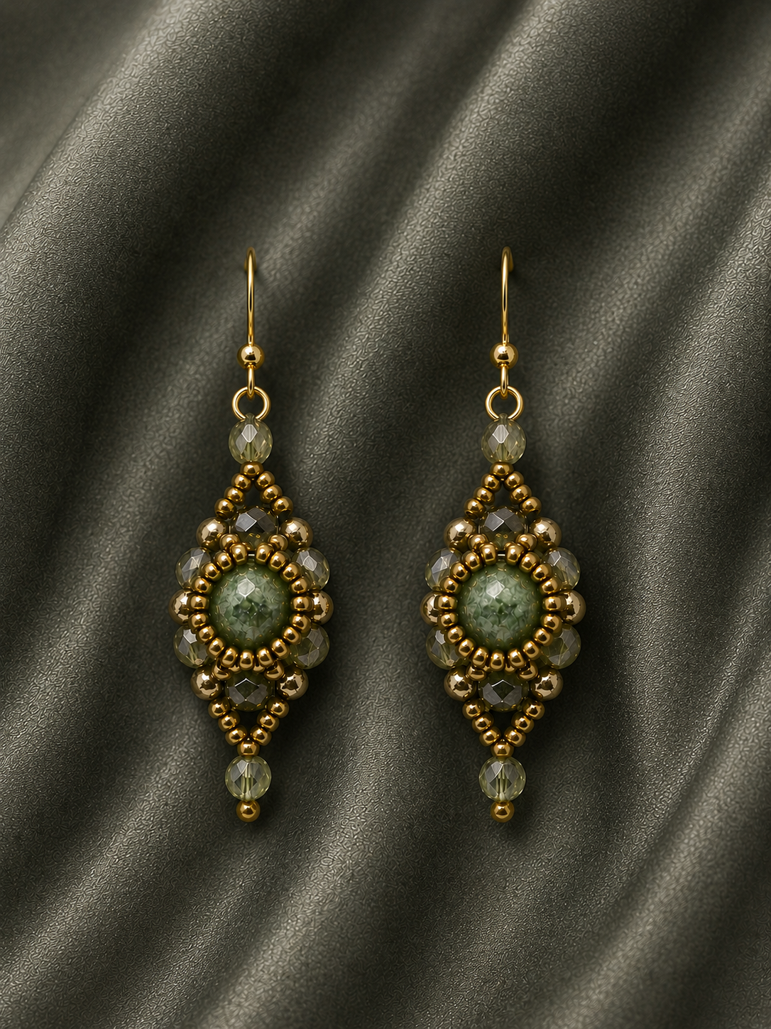 Moss Halo Earrings