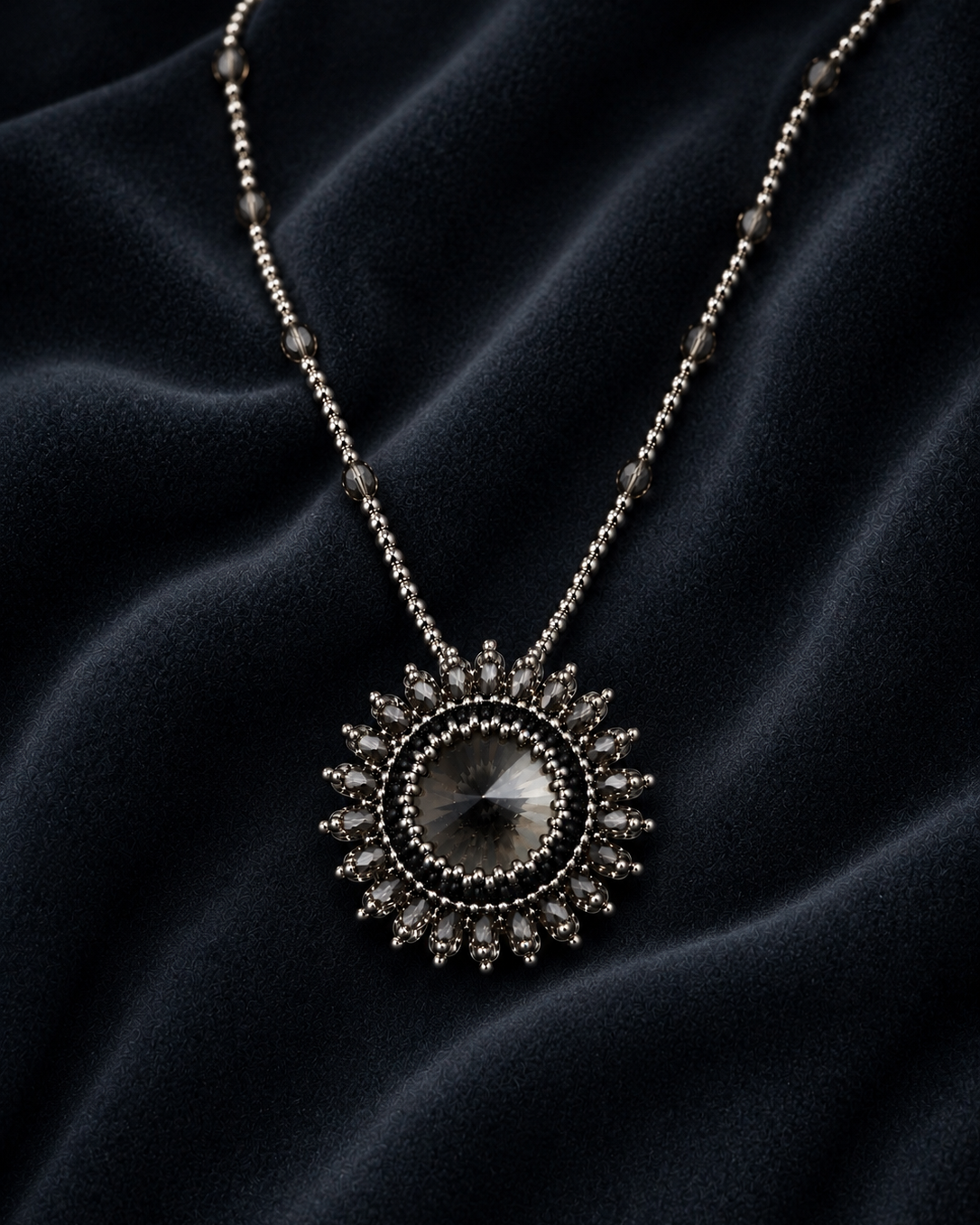 Silver Shade Swarovski Eclipse Pendant