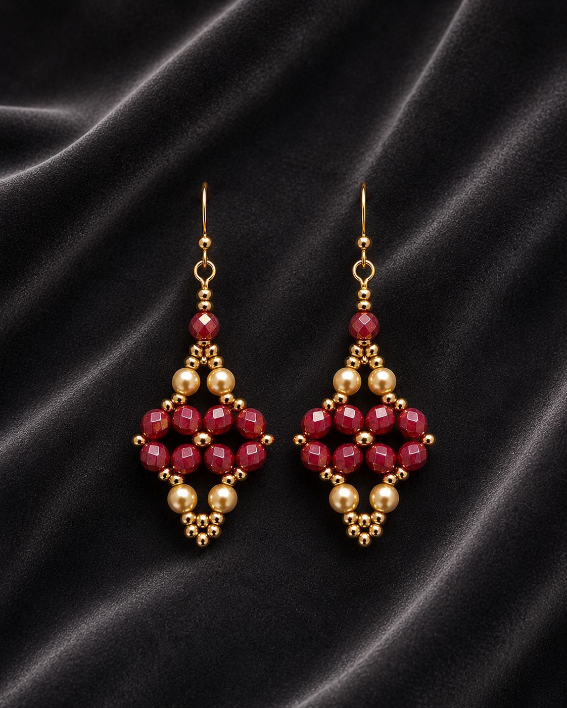 Ruby Pearl Earrings