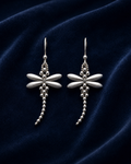 Silver Dragonfly Earrings