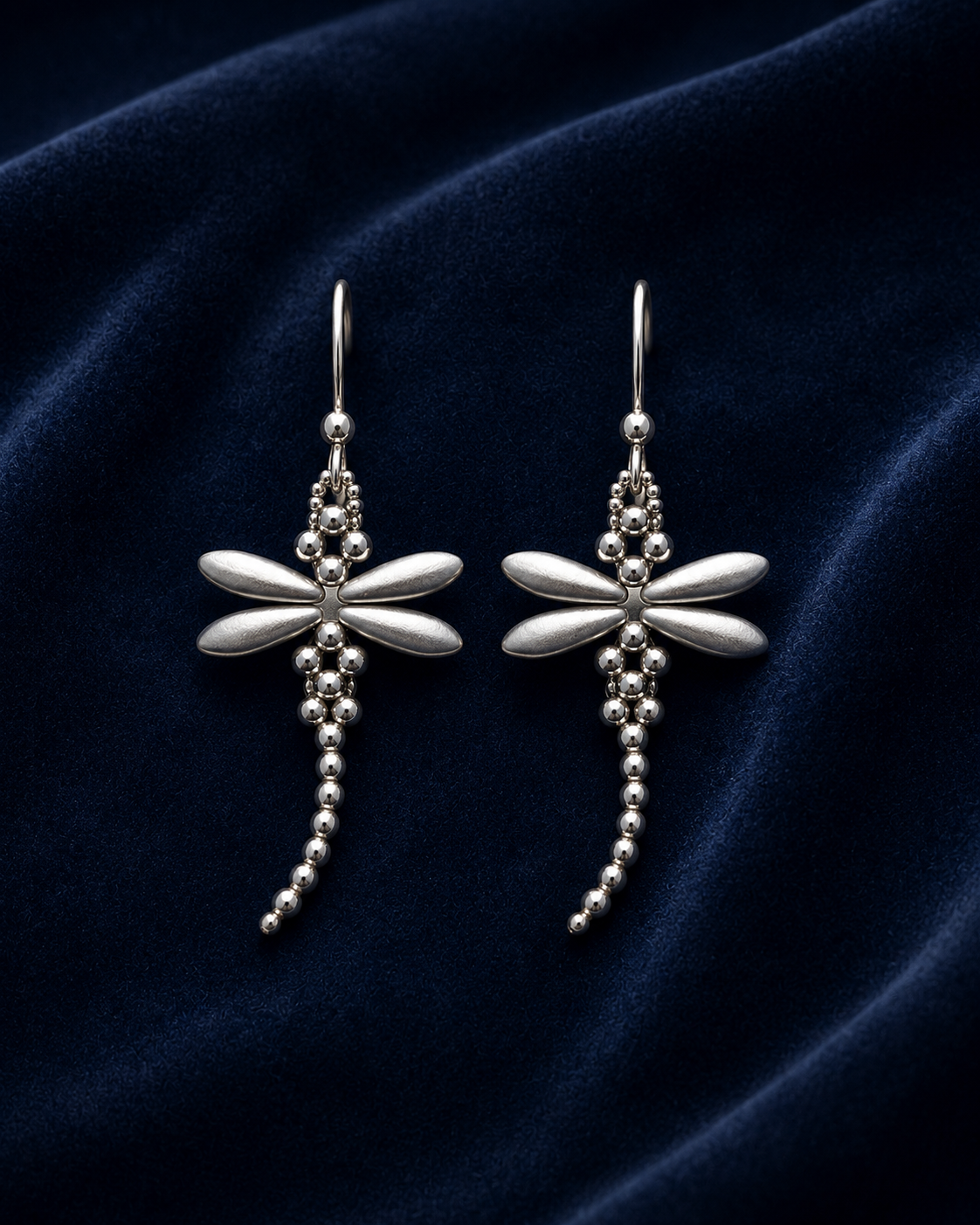 Silver Dragonfly Earrings