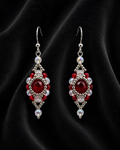 Ruby Halo Earrings