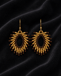 Tortoise Feather Earrings