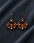 Copper Fan Earrings