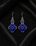 Manic Blue Blossom Earrings