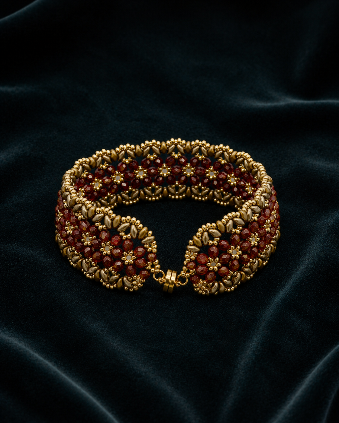 Ruby Blossom Bracelet