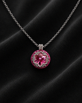 Rose Swarovski Rivoli Necklace