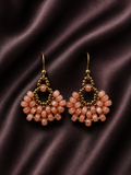 Peach Fan Earrings