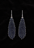 Midnight Feather Earrings