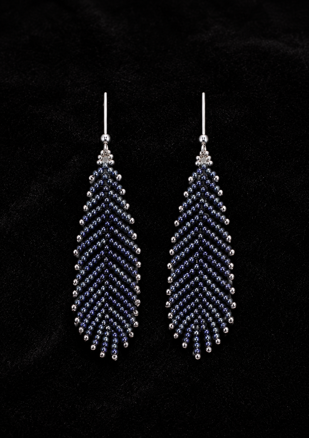 Midnight Feather Earrings