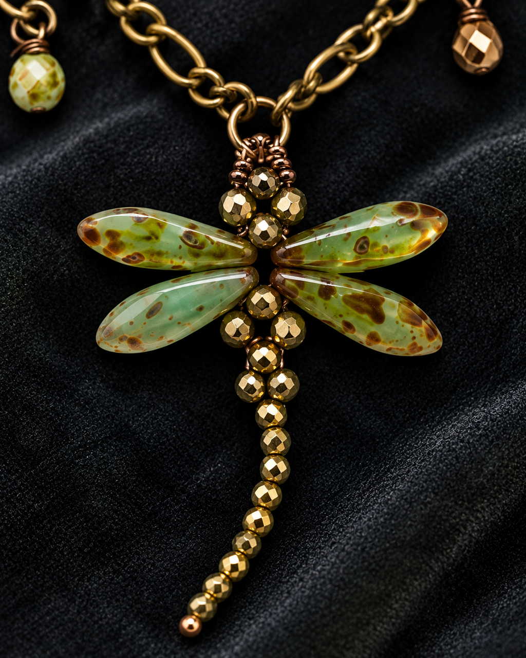 Mosslight Dragonfly Necklace