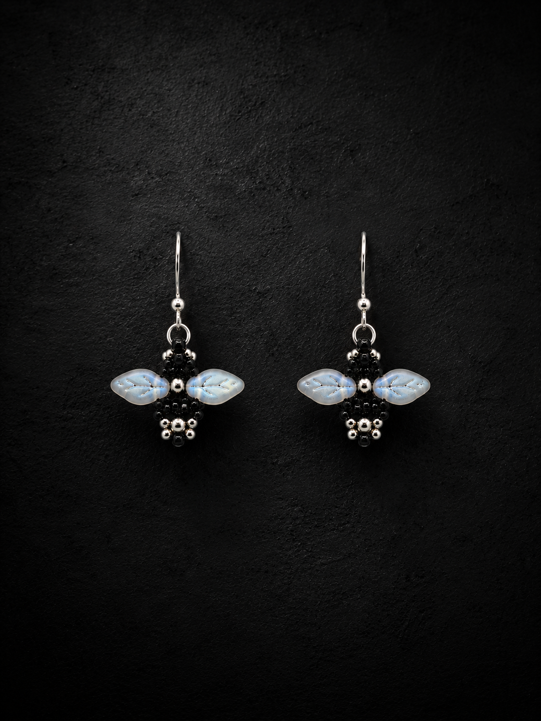 Moonlit Honey Bee Earrings