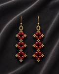 Ruby Cascade Earrings