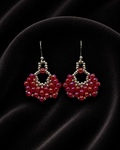 Ruby Rainbow Fan earrings