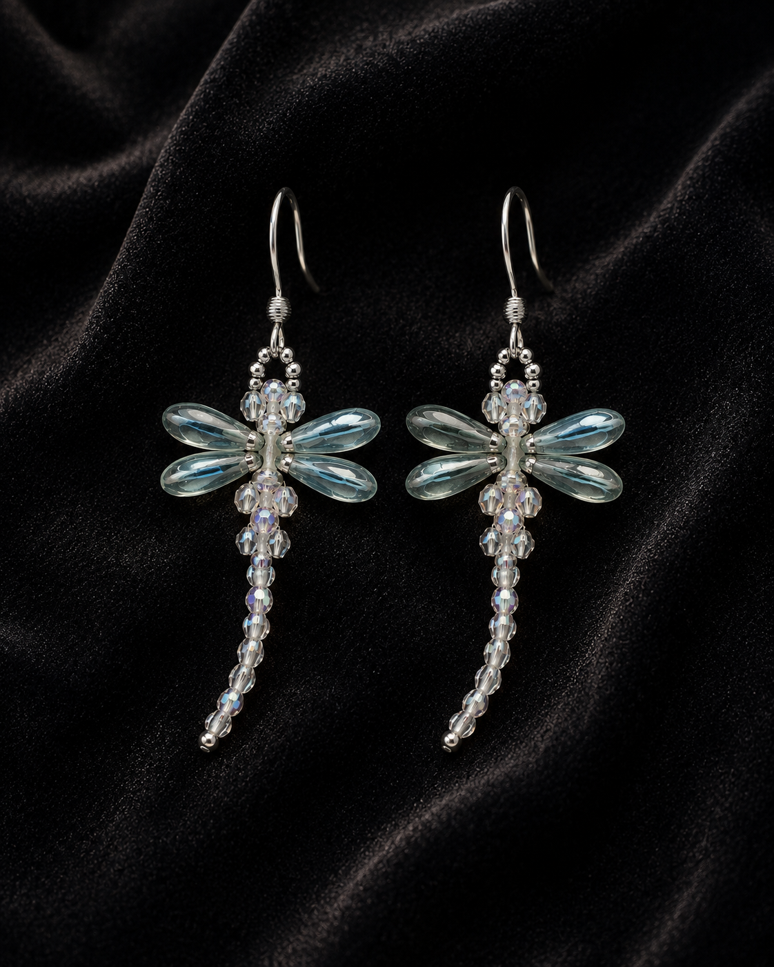 Morning Mist Dragonfly Earrings