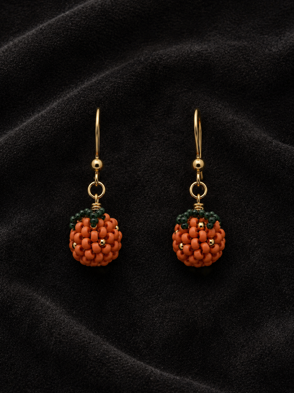 Tiny Orange Earrings