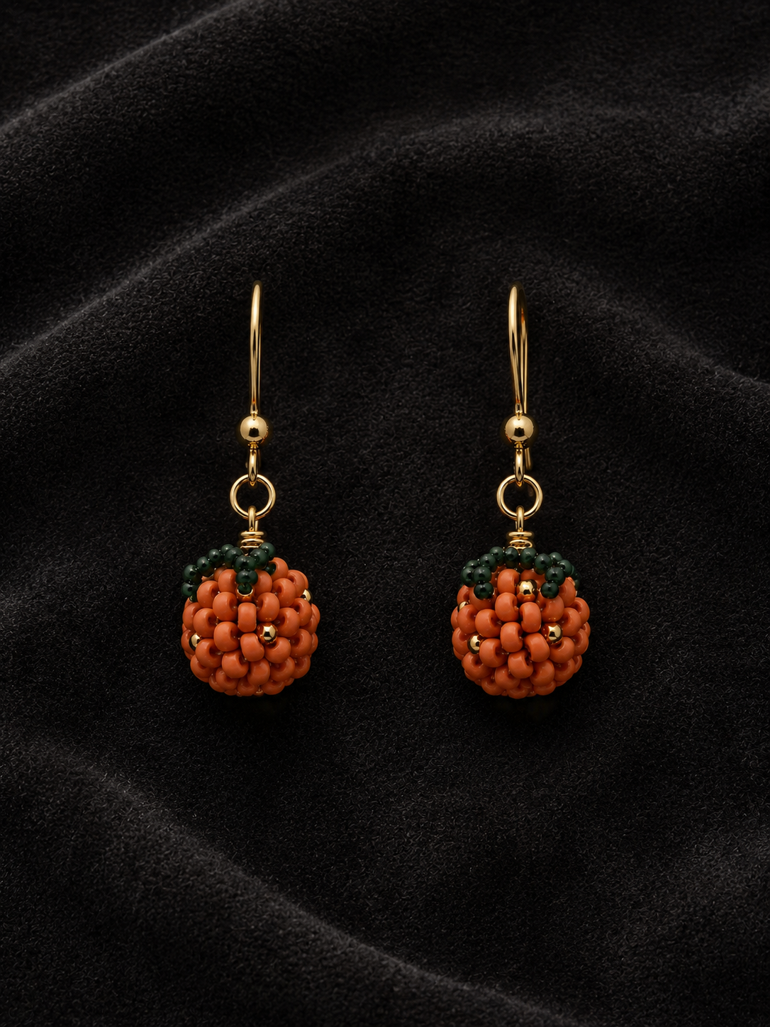 Tiny Orange Earrings