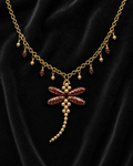 Ruby Dragonfly Necklace