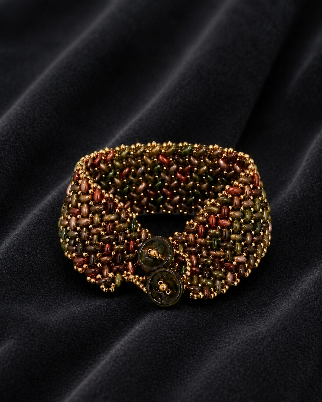 Herringbone Cuff Bracelet