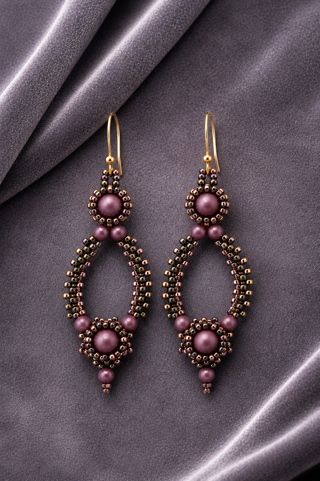 Twilight Orchid Earrings
