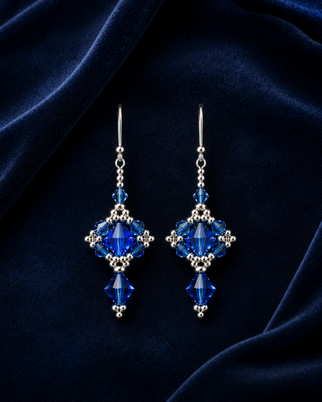 Sapphire Radiance Earrings