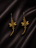 Golden Dragonfly Earrings