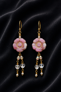 Blushing Heart Blossom Earrings