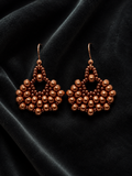 Copper Fan Earrings