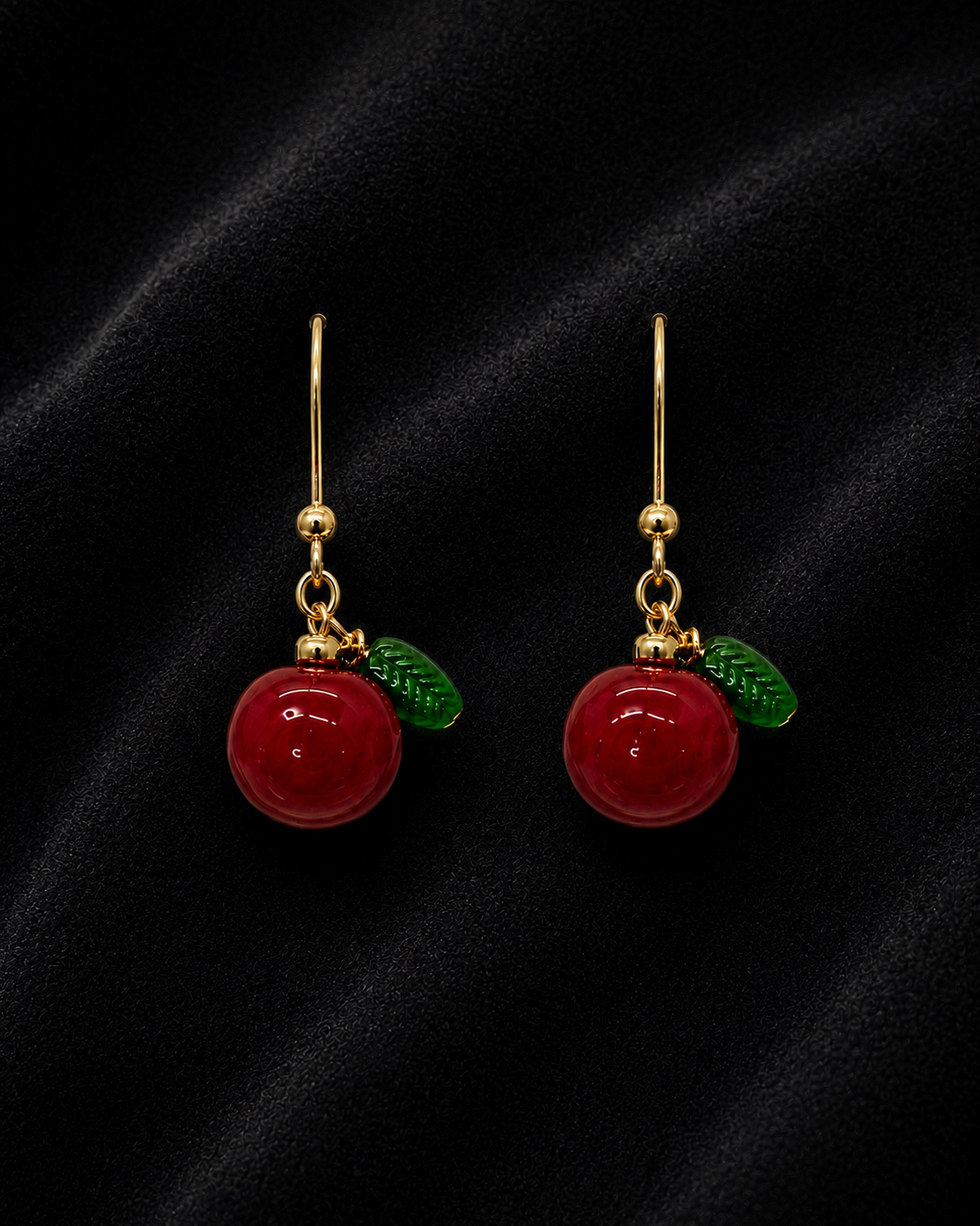 Red Apple Earrings