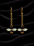 Moonlit Honey Bee Earrings