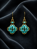 Turquoise Starburst Earrings