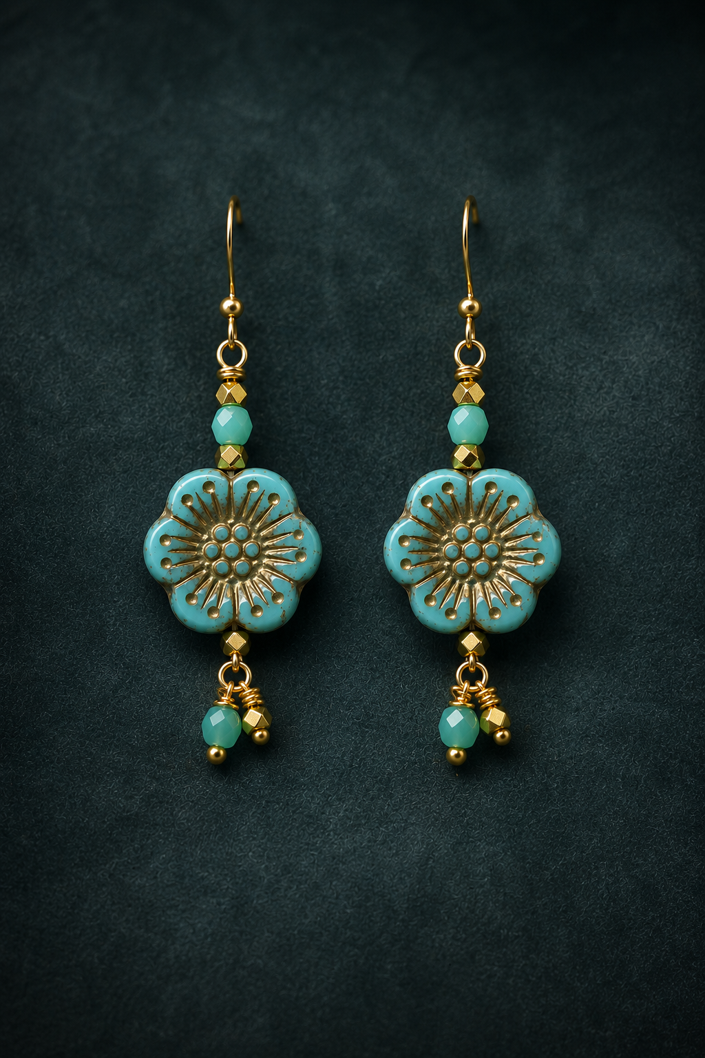 Robin’s Egg Blossom Earrings