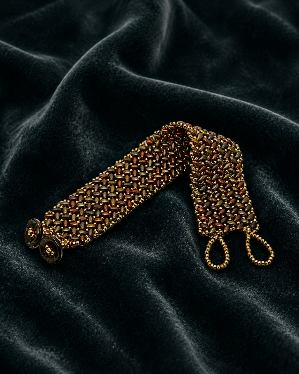 Autumn Weave Mixed Metal Bracelet