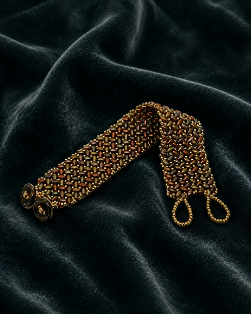 Autumn Weave Mixed Metal Bracelet
