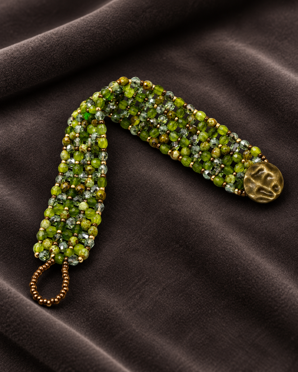 Olive Luster Bracelet