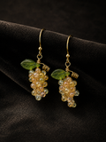 Champagne Grape Bunch Earrings