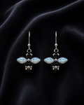 Moonlit Honey Bee Earrings