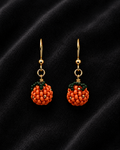 Tiny Orange Earrings