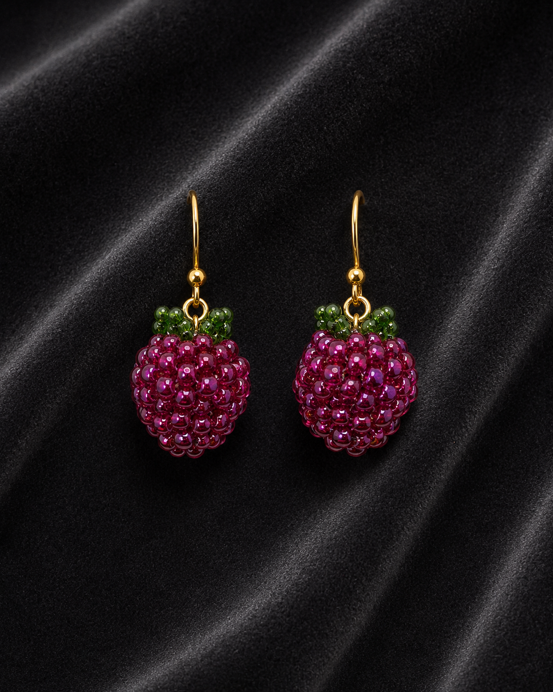 Wild Raspberry Earrings