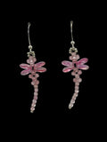 Pretty Pink Dragonfly Earrings