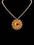 Swarovski Magma Bezeled Rivoli Necklace