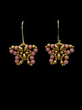 Dusty Rose Butterfly Earrings