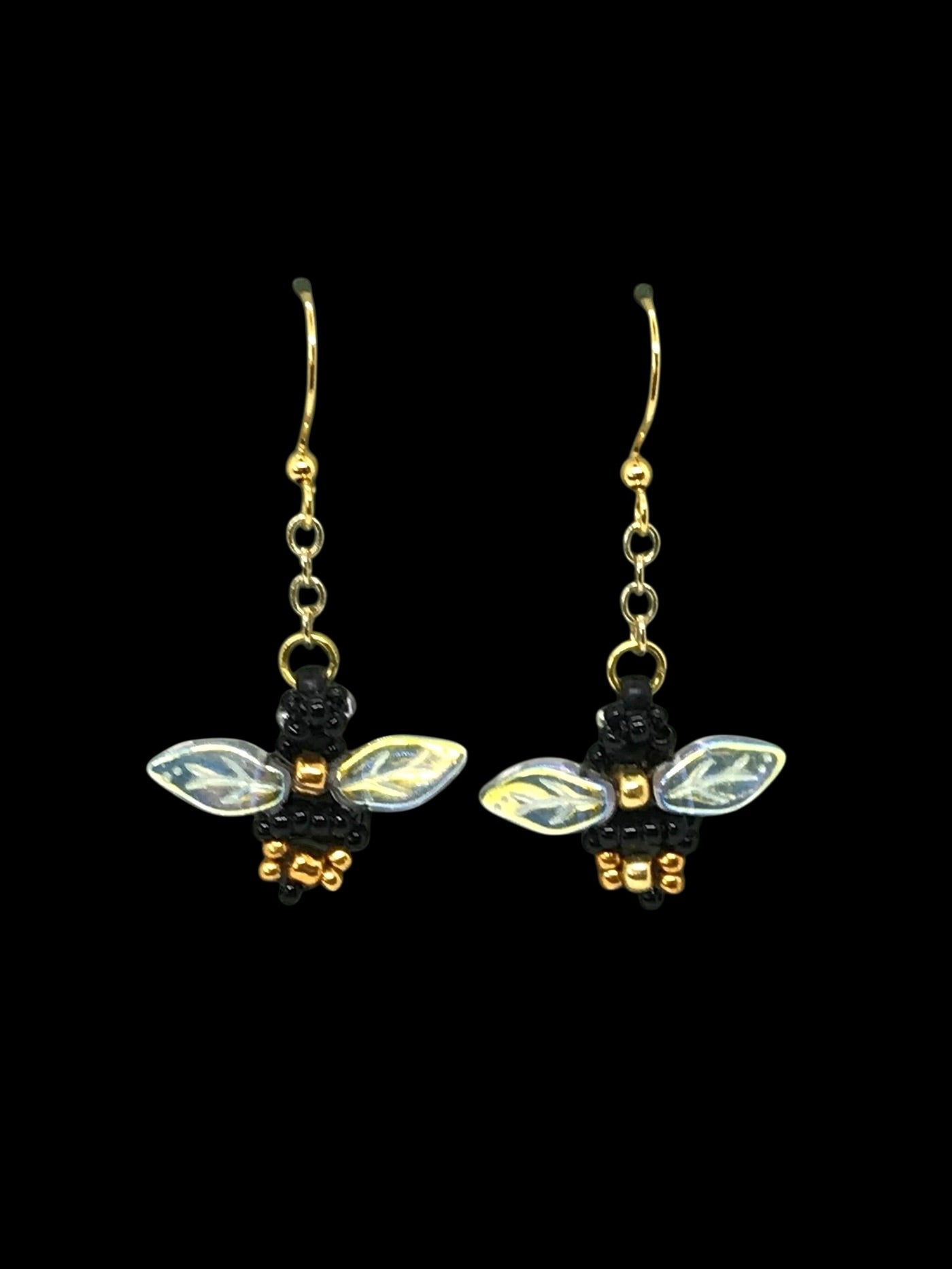 Honey Bee Dangle Earrings