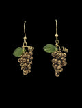 Dangling Grape Earrings - Bronze